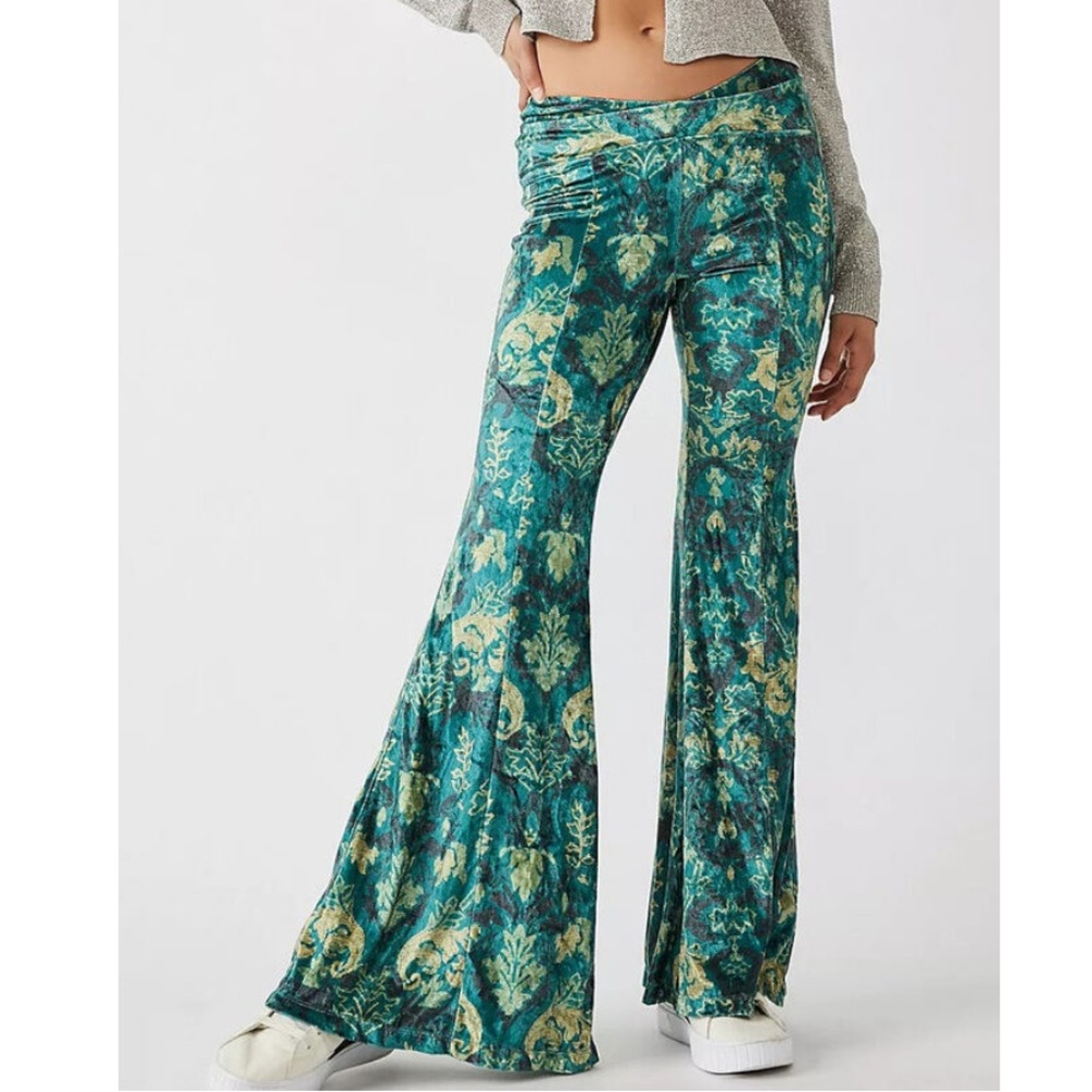 NWT Free People Velvet Bell Bottoms